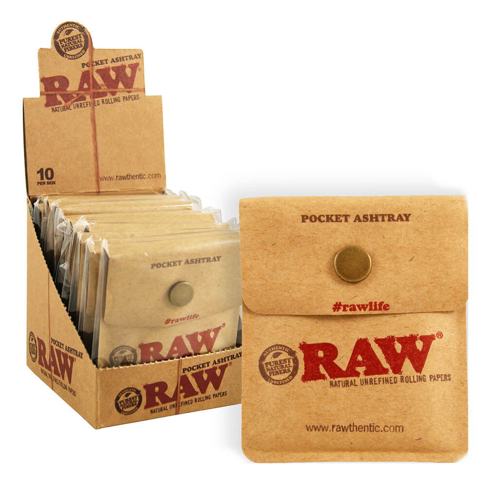 Cendrier portable de poche RAW (10 pièces/présentoir)