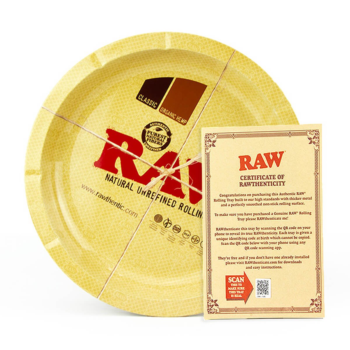 Plateau à rouler rond en métal RAW 31 cm