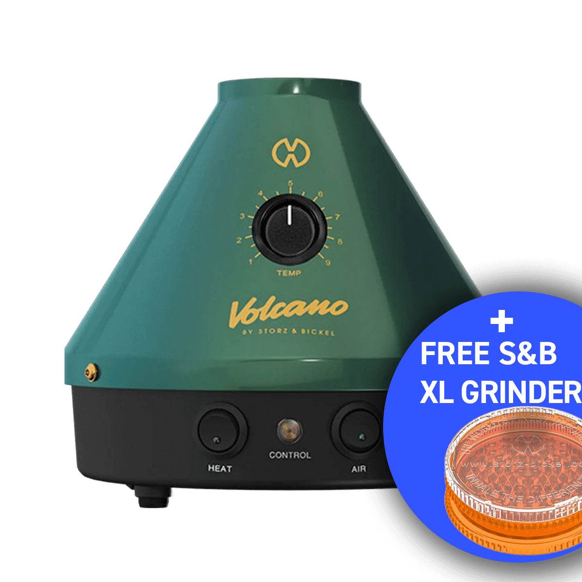Storz & Bickel Vaporisateur d'herbes sèches Volcano Classic, édition 25 ans-Vert