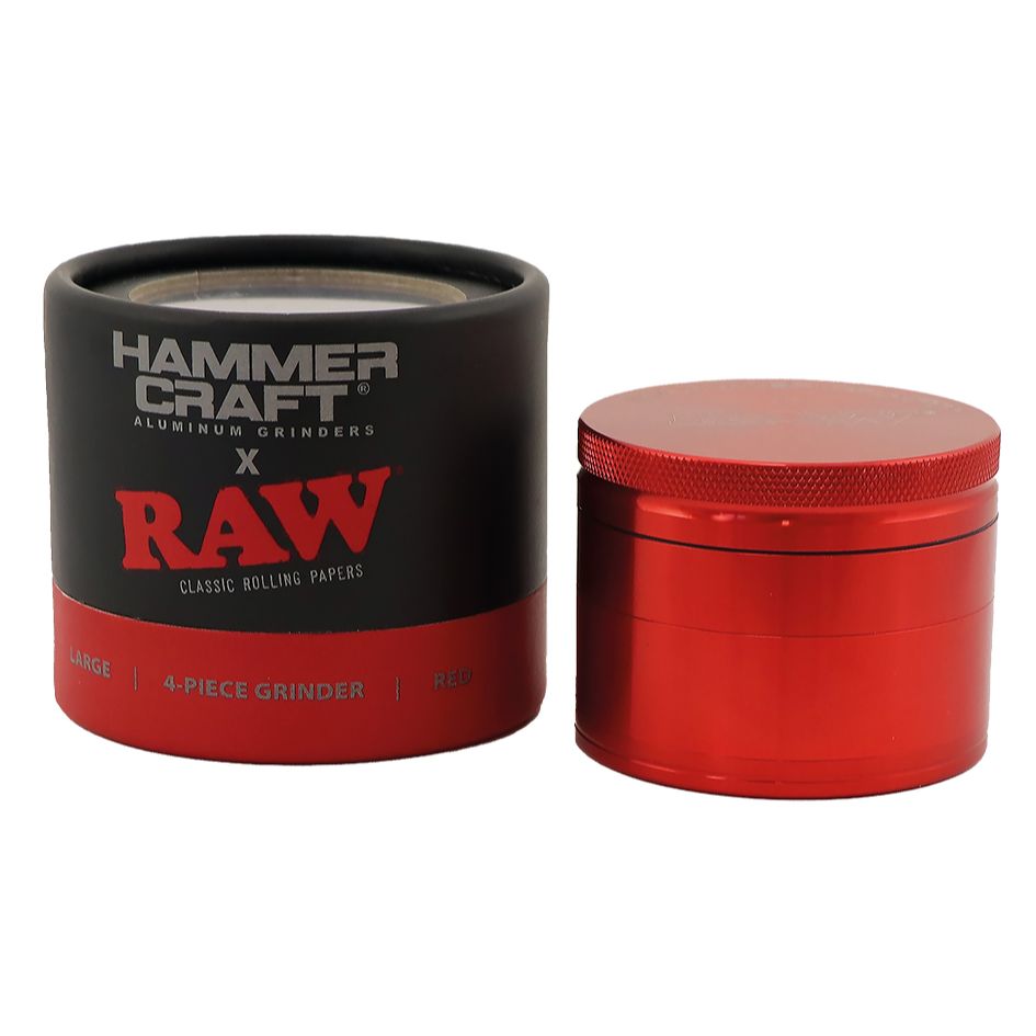 RAW Hammer Craft Grand Aluminium Grinder 4 pièces-60 mm