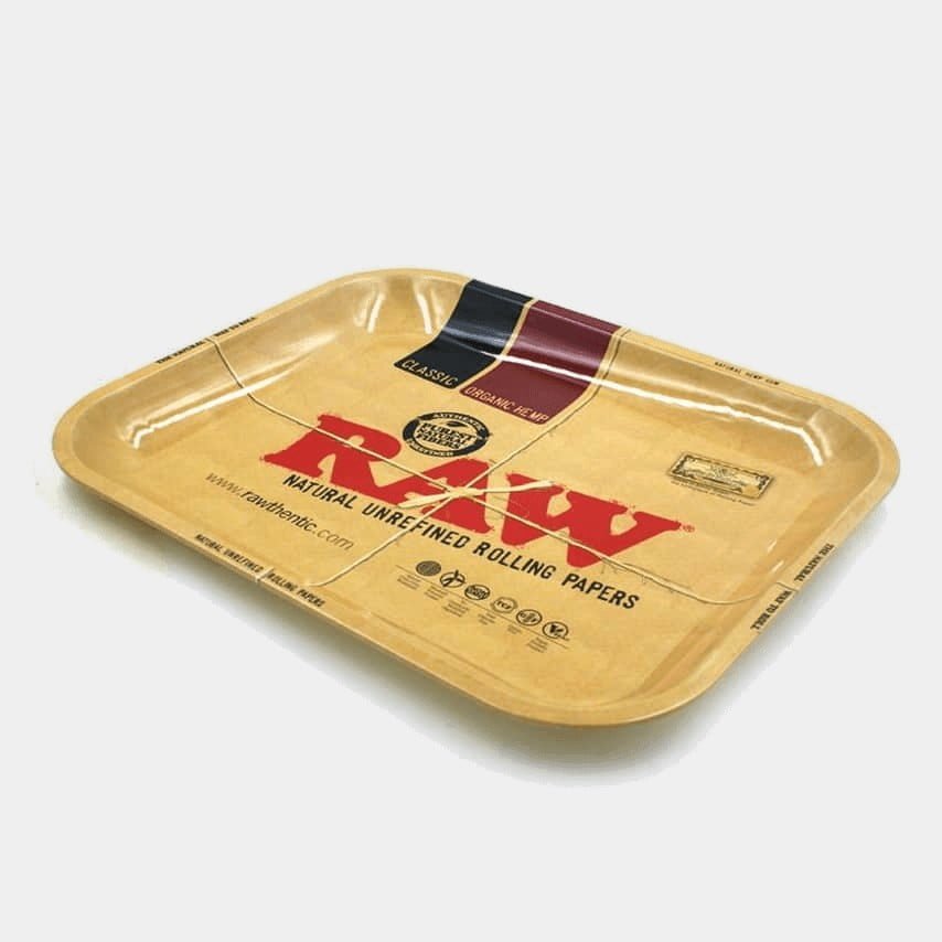 RAW-Plateau à roulettes en métal original