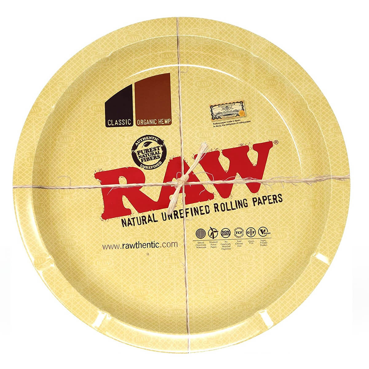 Plateau à rouler rond en métal RAW 31 cm